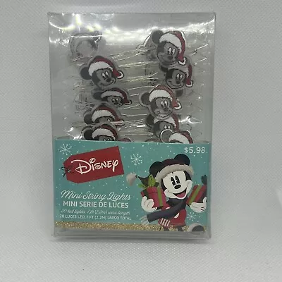 Disney Mickey Mouse 20 LED Mini String Lights Battery Operated • $14.99