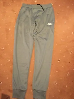 Canterbury Mens Tapered Fleece Cuff Light Grey Pants Joggers Size S • £19.99