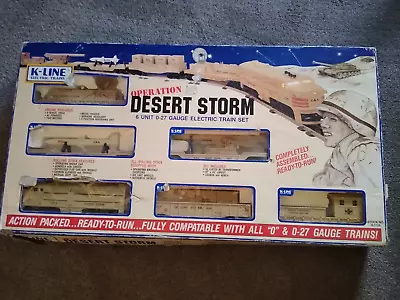 RARE K-Line K-1125  Operation Desert Storm  Train Set O Scale • $279.99