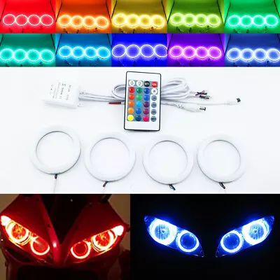 $49.99 • Buy IR Control RGB Halo Ring For Yamaha YZF R6 R6S 2010 Demon Angel Eyes Falsh DRL