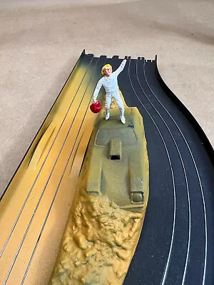 Matchbox Speedtrack Rps - Sand Trap Track Section Man On Car Is MISSING HAND • $29.95