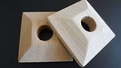 X 2 Pyramid OAK Un-Finished Pipe Covers / Rad Rings / Collars For 15mm Pipe • £9.50
