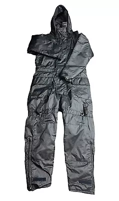 Mustang Buoyant Marine Wear Medium 38-42 Black Insulated Coverall Suit 2175 • $185.95