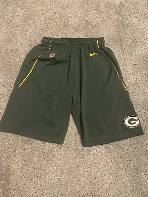 Nike NFL Training Green Bay Packers Dri-Fit Athletic Shorts Adult Small Pockets • $19.95
