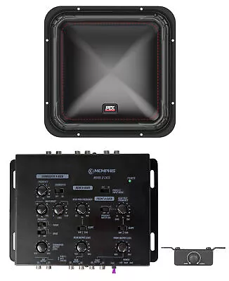 MTX S6512-44 12  1000 Watt Square Subwoofer Car Audio Sub+Memphis Crossover • $329.95