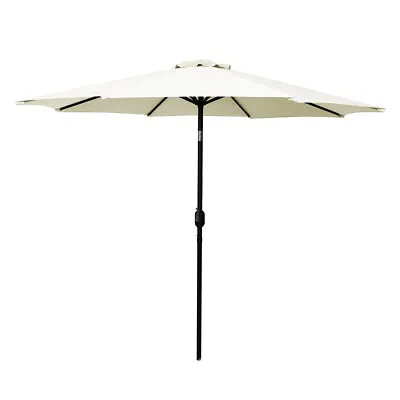 $73.99 • Buy Mountview Outdoor Umbrella Garden Patio Tilt Parasol Beach Canopy 2.7m Beige