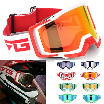 Motorcycle Motocross MX ATV Goggles Helmet Dirt Bike Off Road Glasses Eyewear • $17.97