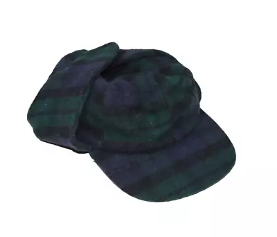 Vintage Eddie Bauer Wool Hat Size XL Buffalo Plaid Trapper Hunting USA Made • $33.95