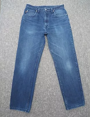 Yves Saint Laurent Jeans Mens W34 L34 Indigo Pour Homme YSL Classic Minimalist • £49.99