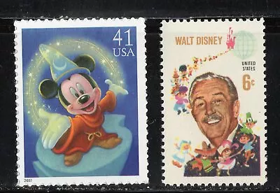 Mickey Mouse + Walt Disney * Us Postage Stamps Mint • $2.69