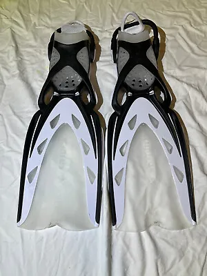 Mares X-Stream Dive Fins White Size Small Open Heel For Scuba And Snorkeling • $55