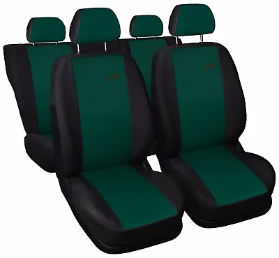 Car Seat Covers Fit Daewoo Matiz - XR Black/green Sport Style Full Set • $49.79