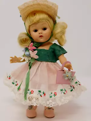 VNTG 1953 Vogue Ginny Strung Blonde Doll #60 PAMELA Tagged Outfit W/ Hat Purse • $109.99