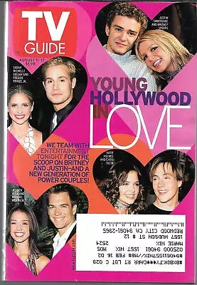 Tv Guide August 11-17 2001 (vg) Justin Timberlake & Britney Spears Katie Holmes • $3.49