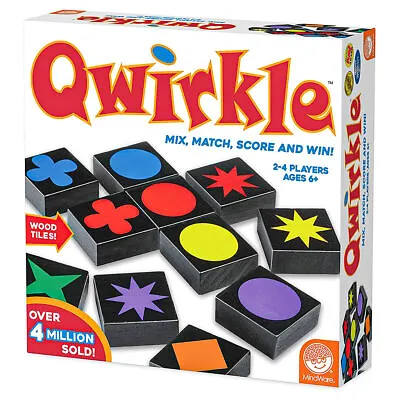 Qwirkle (UK Edition) Family Board Game 2-4 Players Ages 5+ Mindware • £24.99