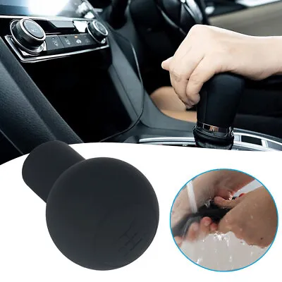 $8.64 • Buy Car Gear Hand Shift Knob Cover Silicone For VW Golf Bora Protection Universal