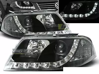 Faróis LED DRL Procure For VW PASSAT 3BG 00-05 Daylight Preto Frete Grátis AU LP • $434.36