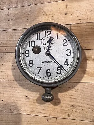 Waltham Watch Co. Antique Car Clock 8 Day 7 Jewel • $150