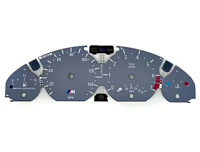 BMW E46 M-Style M-Series Gray 140 MPH Dash Instrument Cluster Gauge Faces Facia • $79