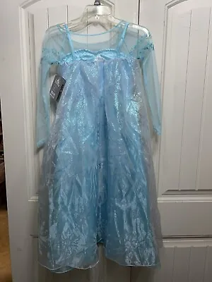 $20 • Buy Disney Store Frozen Elsa Dress Costume Snow Queen Girls Sz 7-8 New