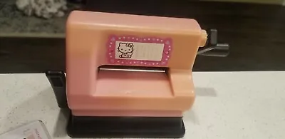 $50 • Buy Hello Kitty Sizzix Sidekick Machine Sanrio 2008 +1 Hello Kitty Die 655881