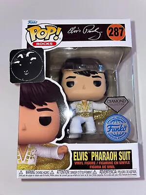 ⬆️Rare Elvis - Elvis Pharaoh Suit US Exclusive Diamond Glitter Pop! Vinyl [287] • $24.95