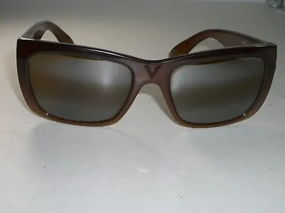 VUARNET Px 087 DOUBLE GRADIENT MIRROR DEEP BROWN CRYSTAL SQUARE CATS SUNGLASSES • $292.49