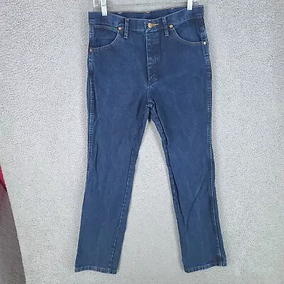 Wrangler Jeans Mens 31 X 32 Cowboy Cut Slim Fit Straight Leg Blue Denim 936dsd • $20