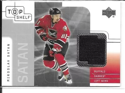 2001-02 Upper Deck Top Shelf Miroslav Satan Jersey Card • $2.49