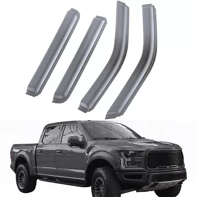 In-Channel Window Visor Vent Rain Guards For 2015-2022 FORD F150 Super Crew Cab* • $34.99