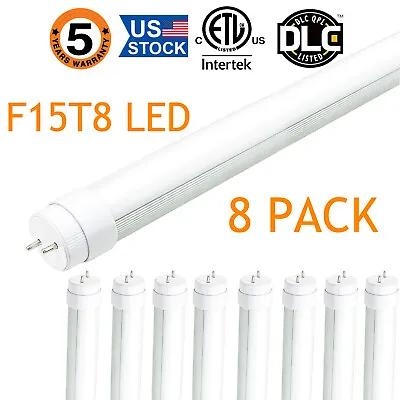 LOT OF 8 F15T8/CW 7 Watt 18 In. Led T8 Tube Light 5500K Cool White KY SHIPS FAST • $84.12