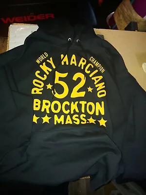 $25.99 • Buy NEW  ROCKY BROCKTON MASS MARCIANO BOSTON BOXING Hoodie Hooded Sweatshirt GYM BAR