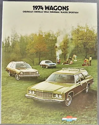 1974 Chevrolet Station Wagon Brochure Caprice Impala Chevelle Malibu Vega Blazer • $5.95
