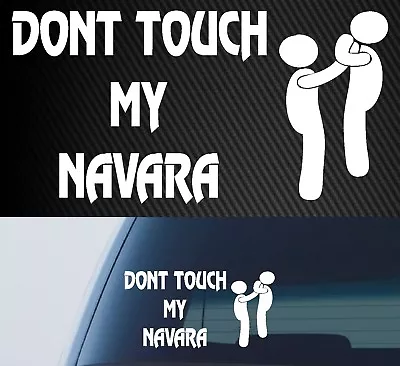 For NISSAN NAVARA D40 D22 Np300 Canopy Duco Glass Funny DECAL • $7.99