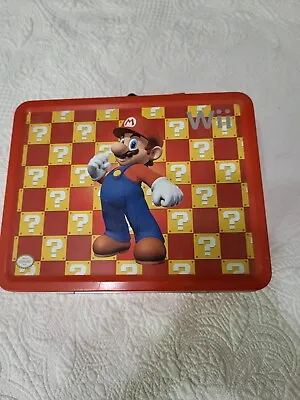 SUPER MARIO Wii Collectible Metal Lunch Box Nintendo (2007) Pre-owned • $7.69