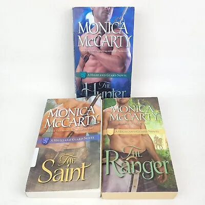 Lot Of 3 1st Print Monica McCarty Highland Guard Romance Paperbacks Saint Hunter • $14.99