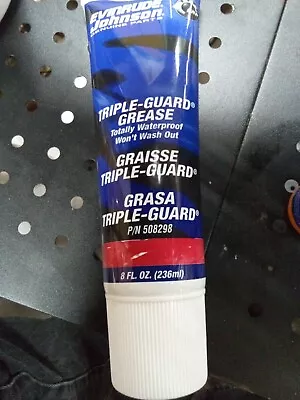 Johnson Evinrude OMC New OEM Triple Guard Marine Grease Tube 8oz 874kb • $15