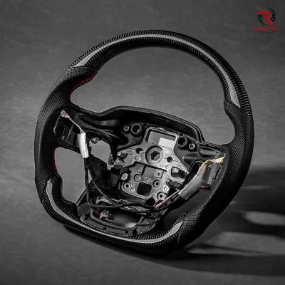 Real Carbon Fiber Flat Customized Steering Wheel 2022 23 24 F150 Raptor W/heated • $399