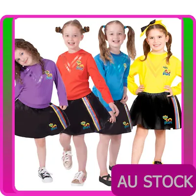 Licensed Girls The Wiggles 30th Anniversary Black Skirt Emma Lachy Anthony Simon • $35.14