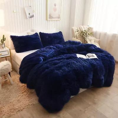 Plush Shaggy Duvet Cover Luxury Ultra Soft Crystal Velvet Fuzzy Bedding 1PC(1 F • $72.42