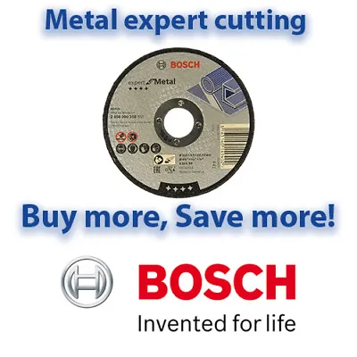 Bosch 115mm EXPERT METAL Cutting Discs | Angle Grinder Discs | Multi Listing • £2.99