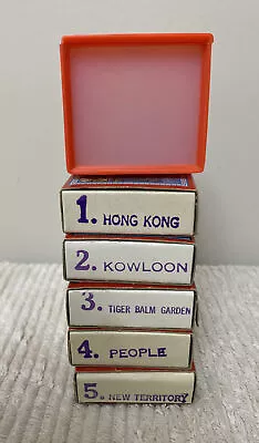 5 BOXES OF 35mm Slides HONG KONG With Hand  Held Slide Viewer = 100 Slides • $65