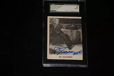 Hof Ed Giacomin 1965-66 Coca Cola Rookie Signed Autographed Card Sgc Slabbed • $149.95