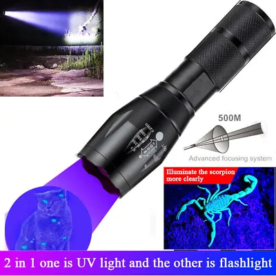 Super Bright 120000lm UV Torch Ultra Violet Flashlight Blacklight Light Lamp LED • $8.25