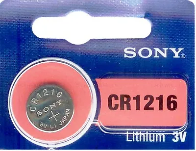 CR 1216 MURATA / SONY LITHIUM BATTERIES (1 Piece) 3V Watch Authorized US Seller • $1.98