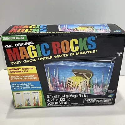 New MAGIC ROCKS TREASURE CHEST The Original Crystal Growing Under Water 10+ Yrs • $6.99