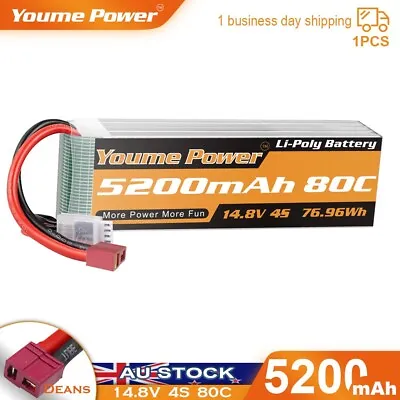 14.8V 4S 5200mAh LiPo Battery 80C Deans For RC Car Truck Helicopter Boat FPV • $59.99