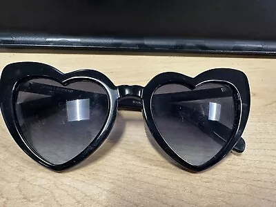 AUTHENTIC SAINT LAURENT YSL OVERSIZED HEART-SHAPED Sunglasses NEW WAVE Used • $199