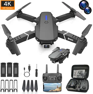 2024 New RC Drone With 4K HD Dual Camera WiFi FPV Foldable Quadcopter +4 Battery • $25.47