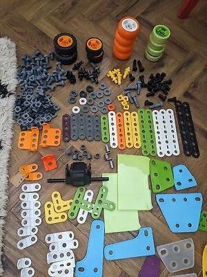 Meccano Junior Pull Back Racer & Bundle Spares Job Lot • £15